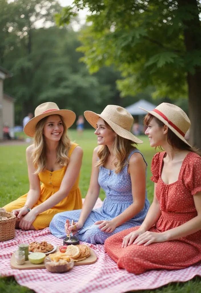 30 Picnic Bridal Shower Ideas for a Relaxed Outdoor Celebration - 14. Themed Dress Code