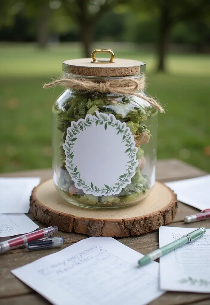 30 Picnic Bridal Shower Ideas for a Relaxed Outdoor Celebration - 30. Create a Memory Jar