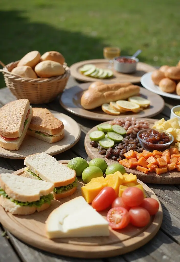 30 Picnic Bridal Shower Ideas for a Relaxed Outdoor Celebration - 7. Mouthwatering Picnic Food Ideas