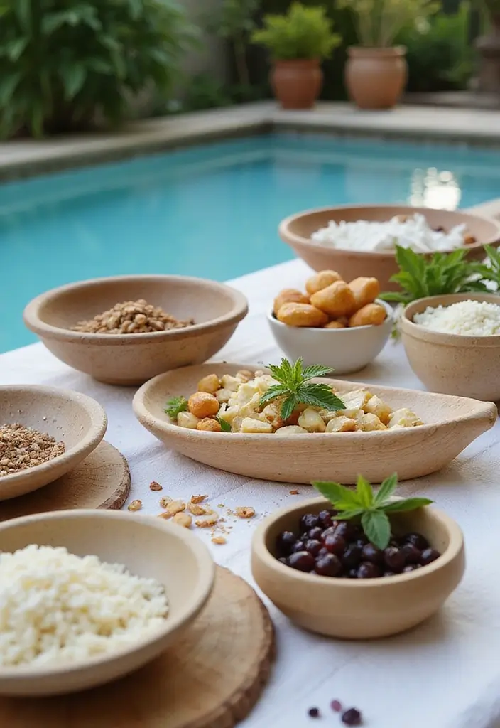 30 Pool Bridal Shower Ideas for a Fun and Splashy Celebration - 13. Natural Beauty Stations