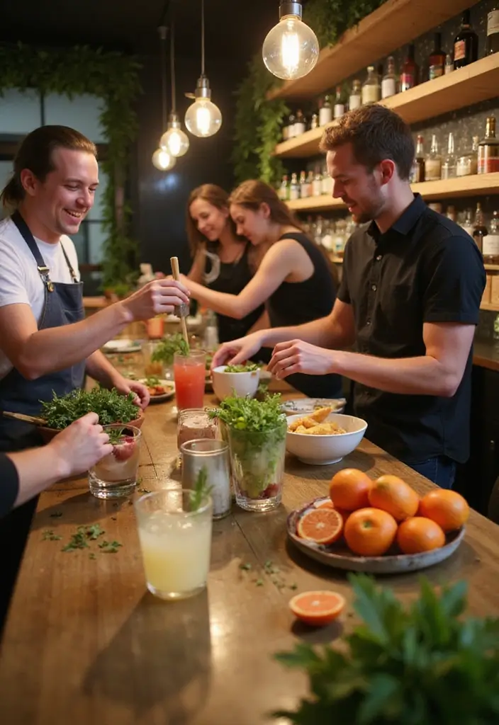 30 Pool Bridal Shower Ideas for a Fun and Splashy Celebration - 17. Craft Cocktail Workshops