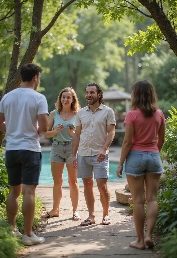 30 Pool Bridal Shower Ideas for a Fun and Splashy Celebration - 22. Nature Walk or Scavenger Hunt