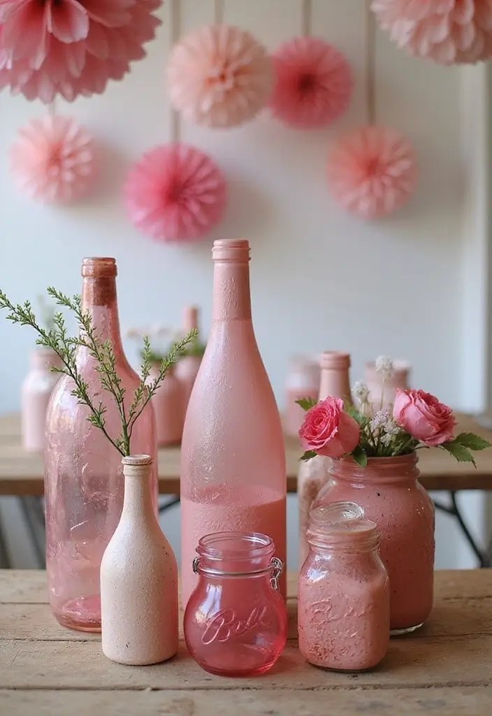30 Pretty Pink Bridal Shower Ideas You’ll Absolutely Love 79 30 Pretty Pink Bridal Shower Ideas You’ll Absolutely Love - 13. Upcycled Pink Decorations