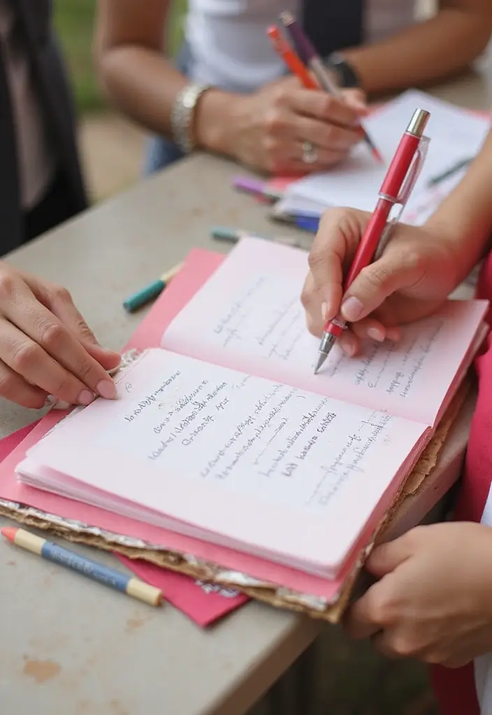 30 Pretty Pink Bridal Shower Ideas You’ll Absolutely Love 101 30 Pretty Pink Bridal Shower Ideas You’ll Absolutely Love - 17. Pink-Themed Guest Book