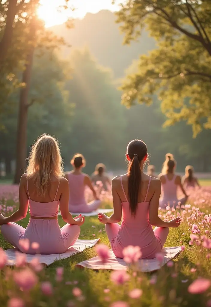 30 Pretty Pink Bridal Shower Ideas You’ll Absolutely Love 143 30 Pretty Pink Bridal Shower Ideas You’ll Absolutely Love - 23. Pink-Themed Yoga Session