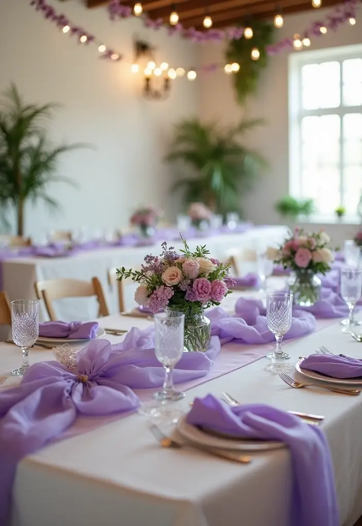 30 Purple Bridal Shower Ideas for a Lovely Lavender Look - 21. Lavender Inspired Decorations