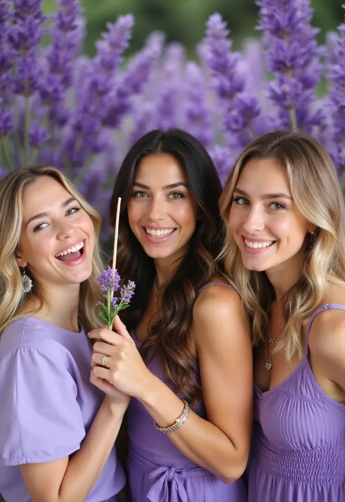 30 Purple Bridal Shower Ideas for a Lovely Lavender Look - 7. Lavender Photobooth