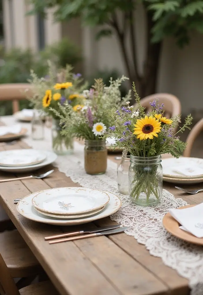 30 Rustic Bridal Shower Ideas for a Cozy Country Vibe 1 30 Rustic Bridal Shower Ideas for a Cozy Country Vibe - 1. Vintage Lace Table Settings