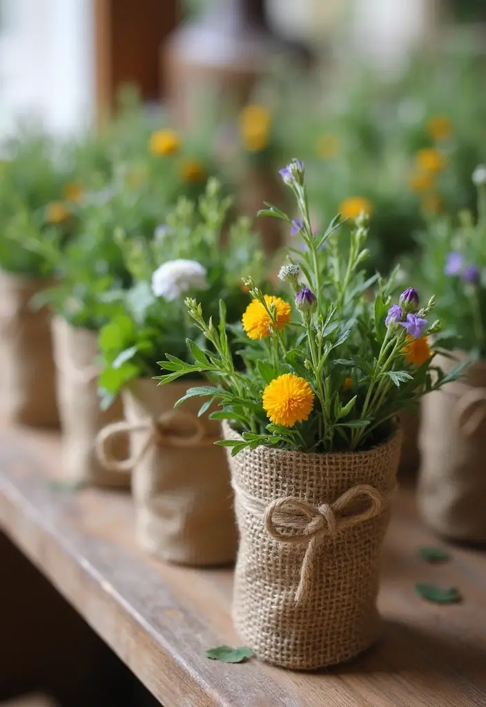 30 Rustic Bridal Shower Ideas for a Cozy Country Vibe 121 30 Rustic Bridal Shower Ideas for a Cozy Country Vibe - 21. Herb and Flower Bouquets