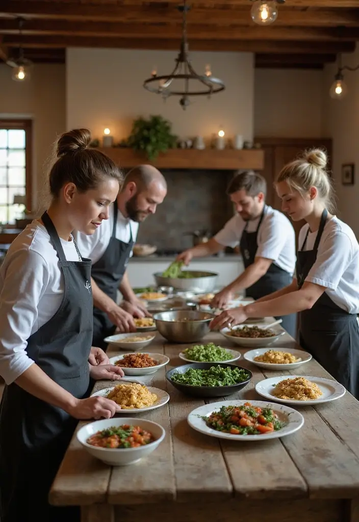 30 Rustic Bridal Shower Ideas for a Cozy Country Vibe 175 30 Rustic Bridal Shower Ideas for a Cozy Country Vibe - 29. Rustic Cooking Class