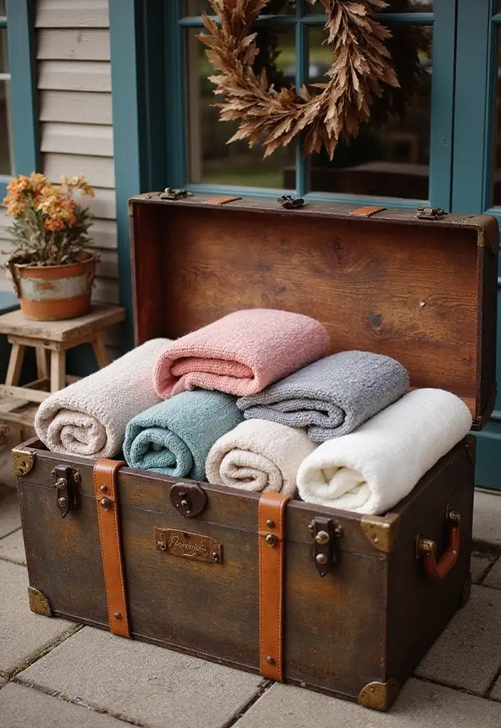 30 Rustic Bridal Shower Ideas for a Cozy Country Vibe 15 30 Rustic Bridal Shower Ideas for a Cozy Country Vibe - 3. Cozy Blanket Bar