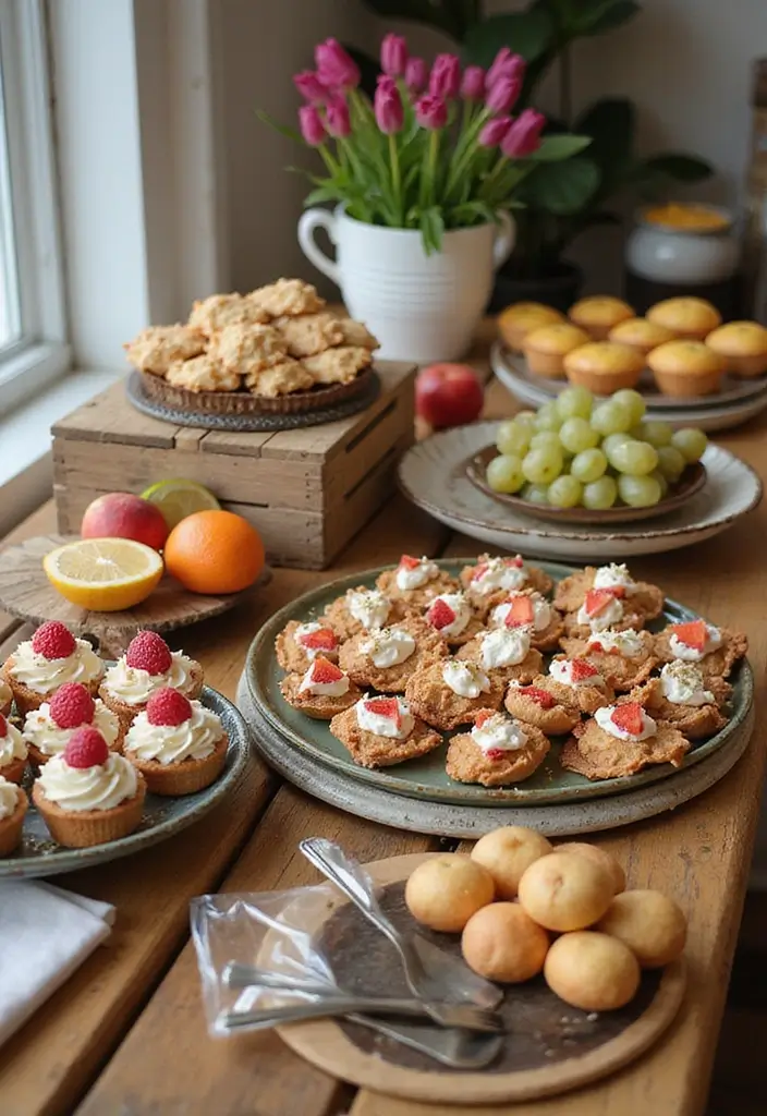 30 Rustic Bridal Shower Ideas for a Cozy Country Vibe 46 30 Rustic Bridal Shower Ideas for a Cozy Country Vibe - 8. Sweet Treats Table