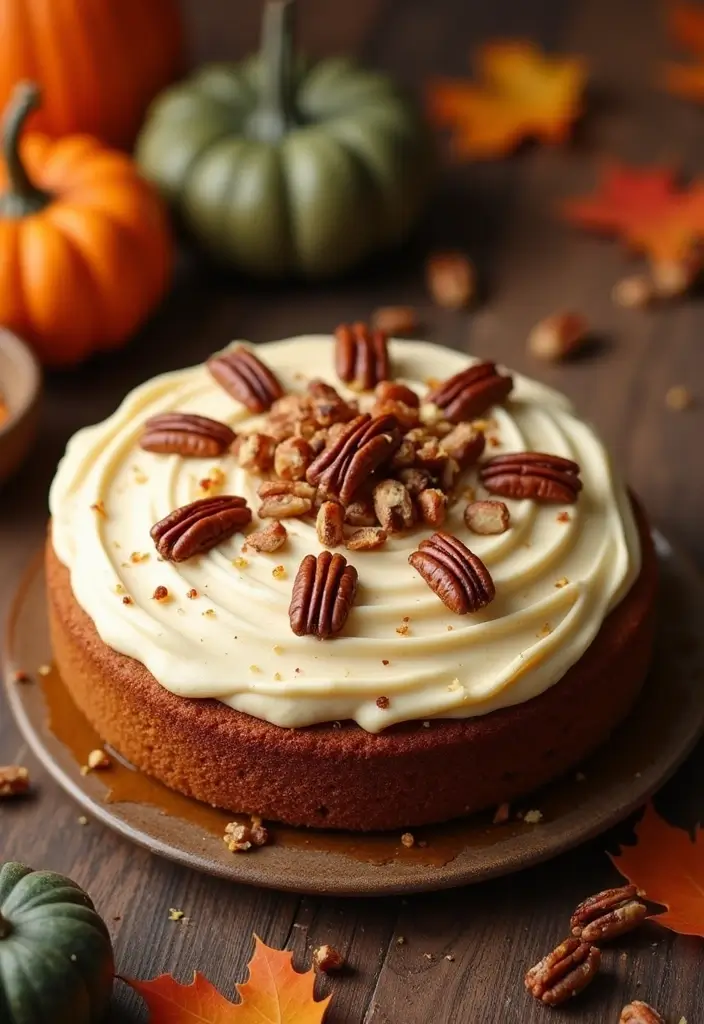 30 Rustic Wedding Cake Ideas with Country-Chic Charm - 11. Rustic Gluten-Free Pumpkin Cake