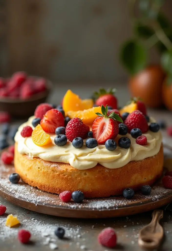 30 Rustic Wedding Cake Ideas with Country-Chic Charm - 13. Rustic Vanilla Bean Cake