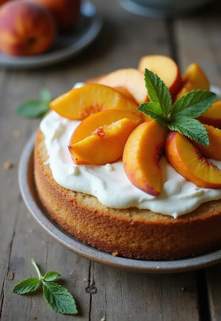 30 Rustic Wedding Cake Ideas with Country-Chic Charm - 16. Rustic Peach Cake