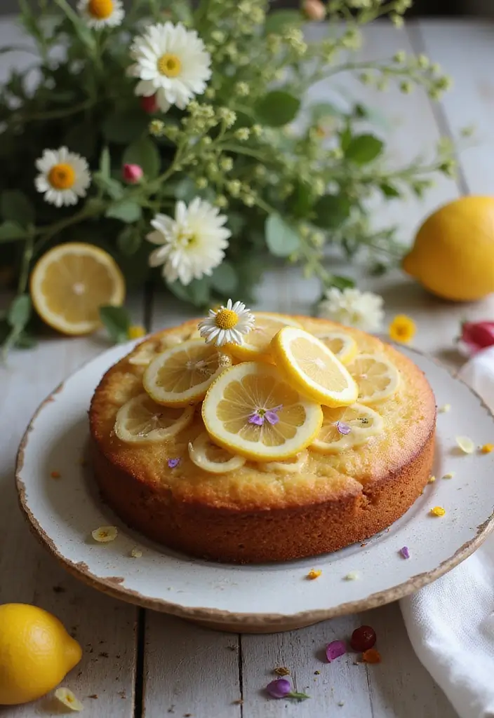 30 Rustic Wedding Cake Ideas with Country-Chic Charm - 21. Rustic Honey Lemon Cake