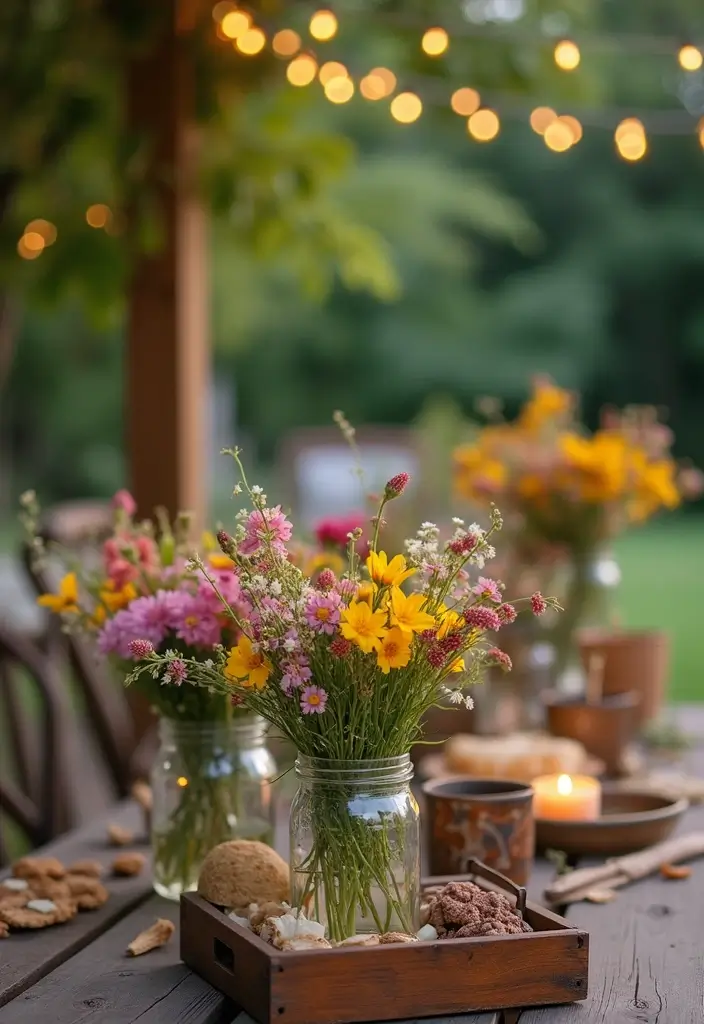 30 Spring Bridal Shower Ideas Bursting with Fresh Florals - 1. Wildflower Garden Party