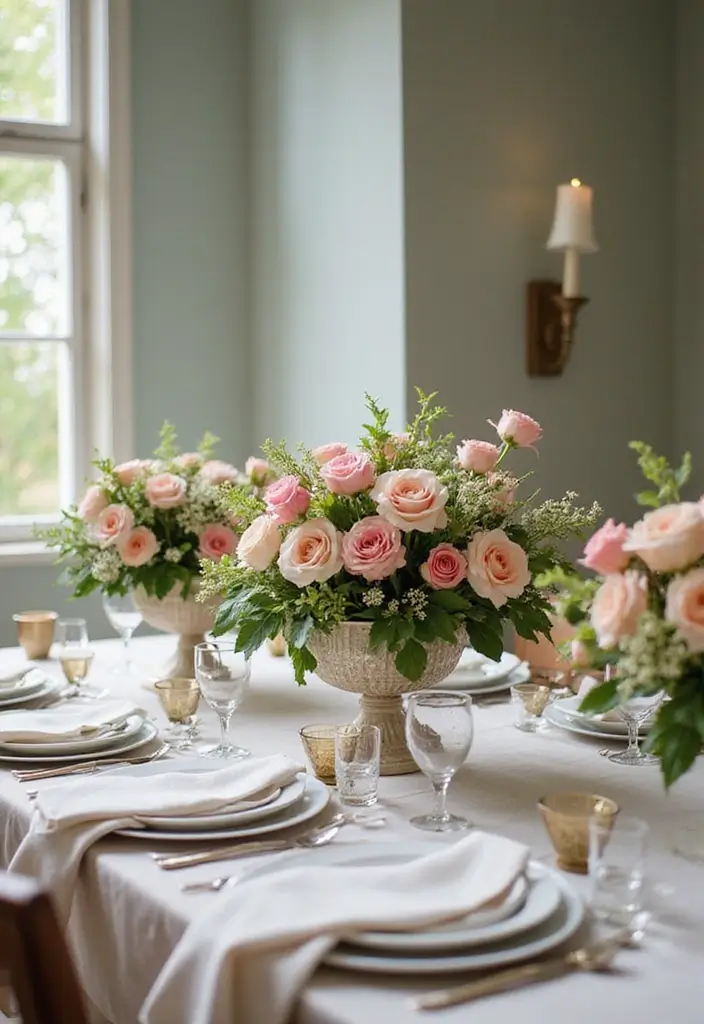 30 Spring Bridal Shower Ideas Bursting with Fresh Florals - 22. Spring-inspired Centerpieces