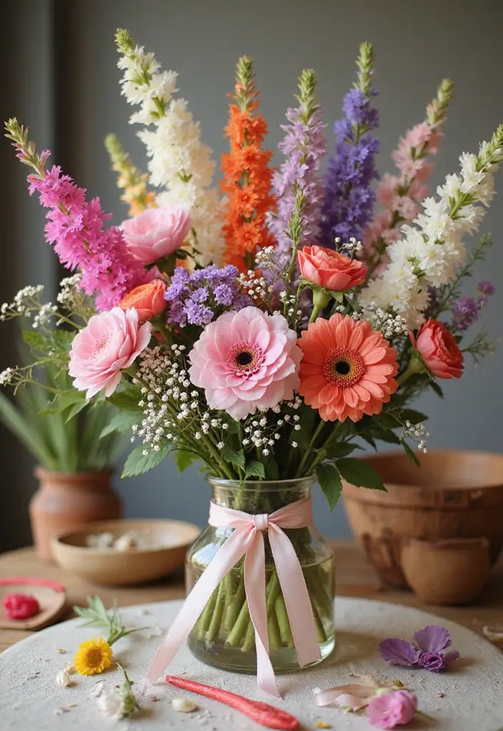 30 Spring Bridal Shower Ideas Bursting with Fresh Florals - 27. Floral Wand Favors