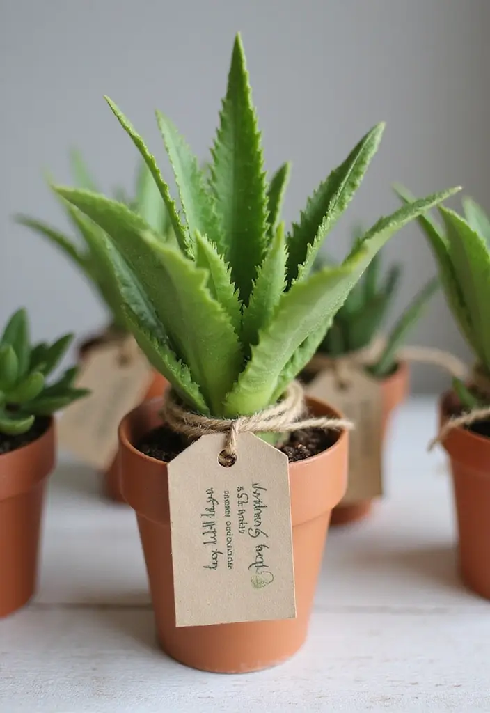 30 Spring Bridal Shower Ideas Bursting with Fresh Florals - 8. Potted Plant Favors