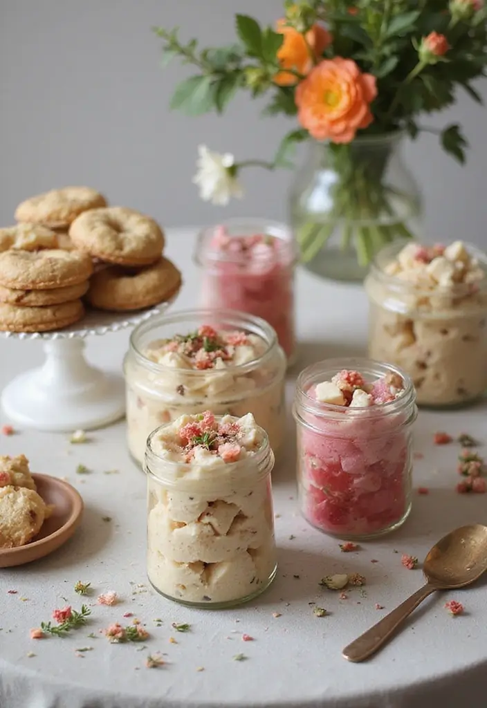 30 Spring Bridal Shower Ideas Bursting with Fresh Florals - 9. Floral-Infused Desserts