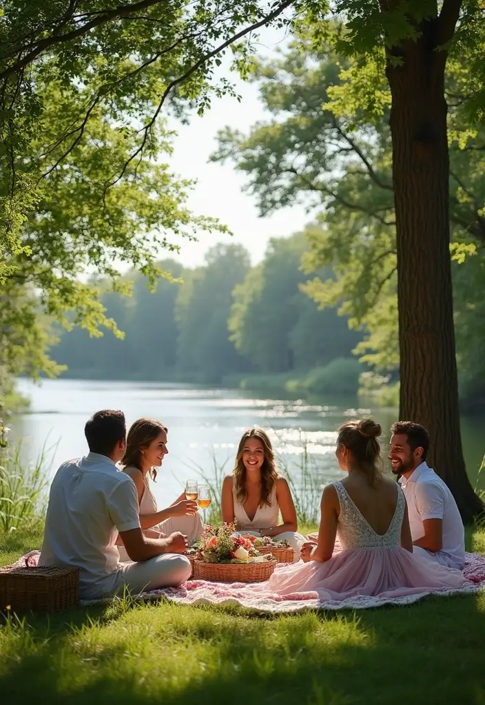 30 Stunning Bridal Shower Venue Ideas for Every Budget - 13. Riverfront Park