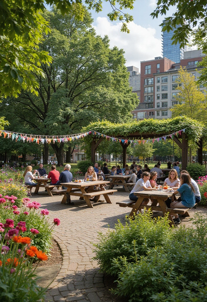 30 Stunning Bridal Shower Venue Ideas for Every Budget - 16. Urban Community Garden