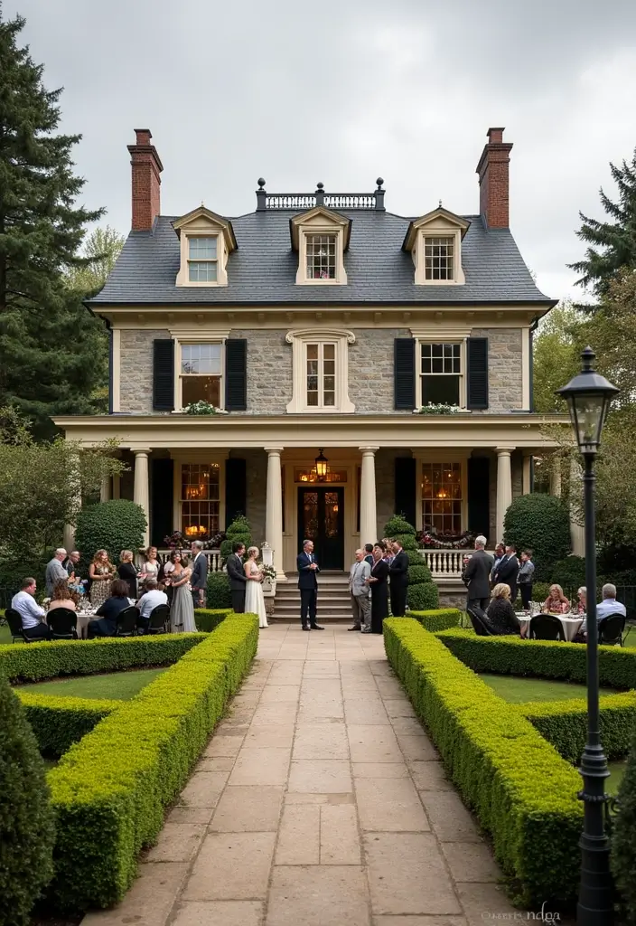 30 Stunning Bridal Shower Venue Ideas for Every Budget - 17. Historic Mansion