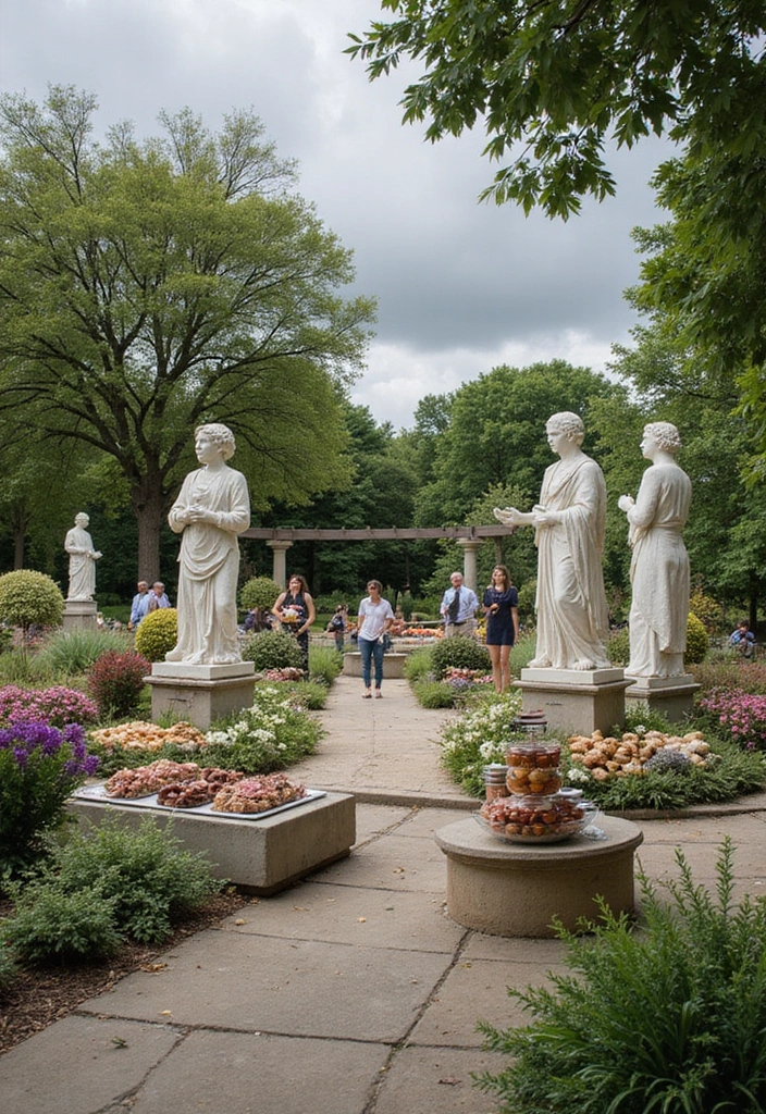 30 Stunning Bridal Shower Venue Ideas for Every Budget - 26. Sculpture Garden