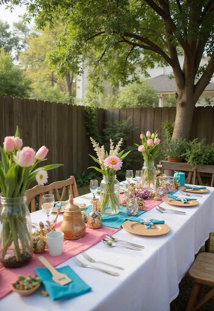 30 Summer Bridal Shower Ideas Full of Bright and Sunny Vibes 61 30 Summer Bridal Shower Ideas Full of Bright and Sunny Vibes - 11. Eco-Friendly Crafting Corner