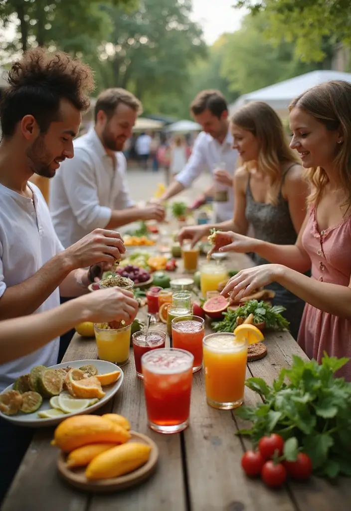 30 Summer Bridal Shower Ideas Full of Bright and Sunny Vibes 92 30 Summer Bridal Shower Ideas Full of Bright and Sunny Vibes - 16. Bright Cocktail Mixing Station