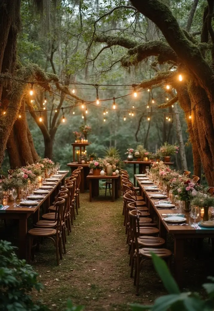 30 Summer Bridal Shower Ideas Full of Bright and Sunny Vibes 15 30 Summer Bridal Shower Ideas Full of Bright and Sunny Vibes - 3. Enchanted Forest Theme