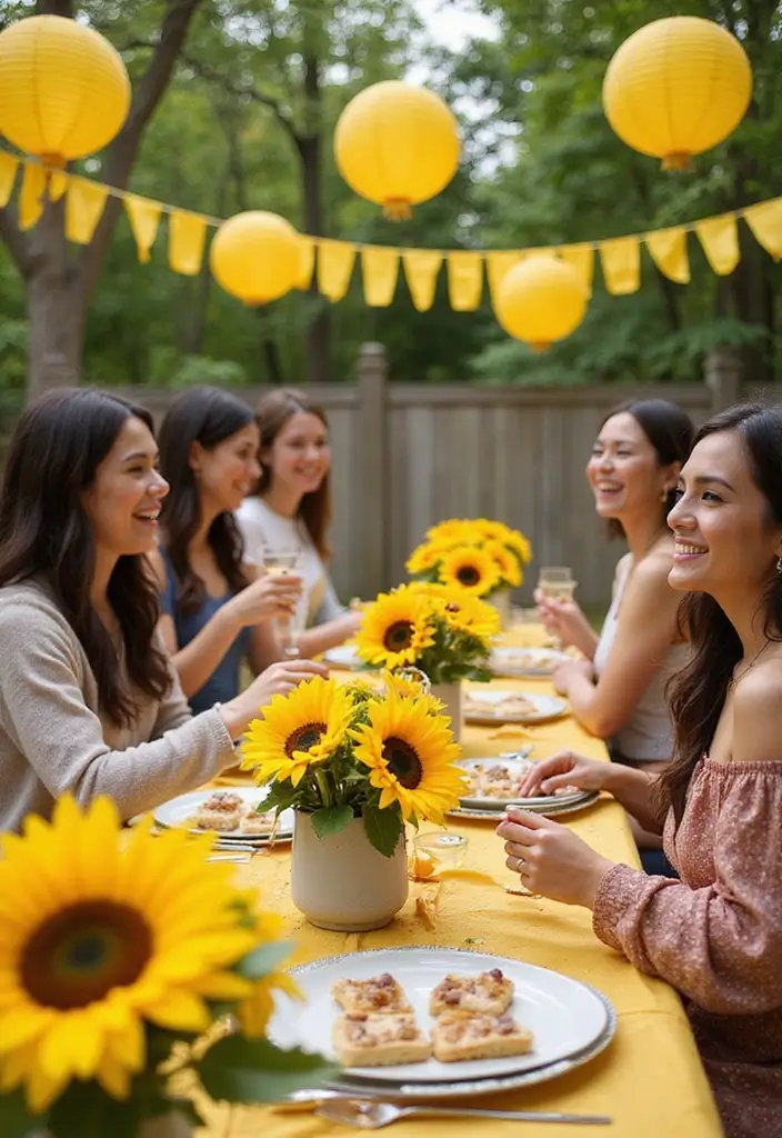30 Summer Bridal Shower Ideas Full of Bright and Sunny Vibes 36 30 Summer Bridal Shower Ideas Full of Bright and Sunny Vibes - 6. Sunflower Surprise