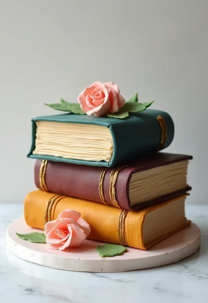 30 Sweet 16 Cake Ideas That Are Glamorous and Fun - 24. Sweet 16 Book Cake