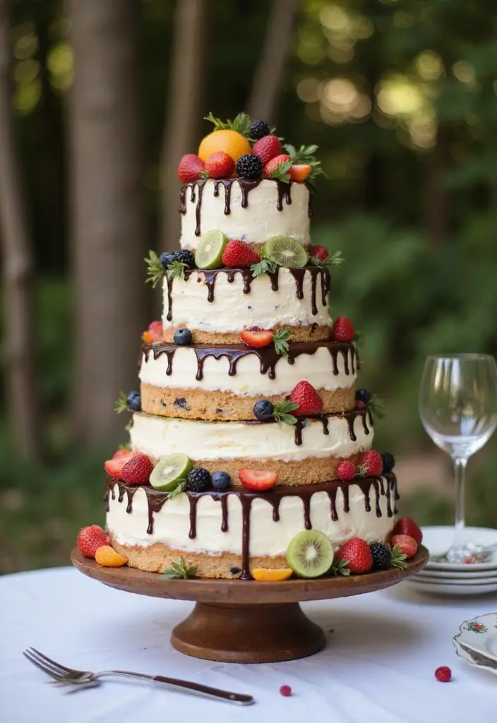 30 Three-Tier Wedding Cake Ideas That Exude Grandeur - 28. Tiered Cheesecake Delight