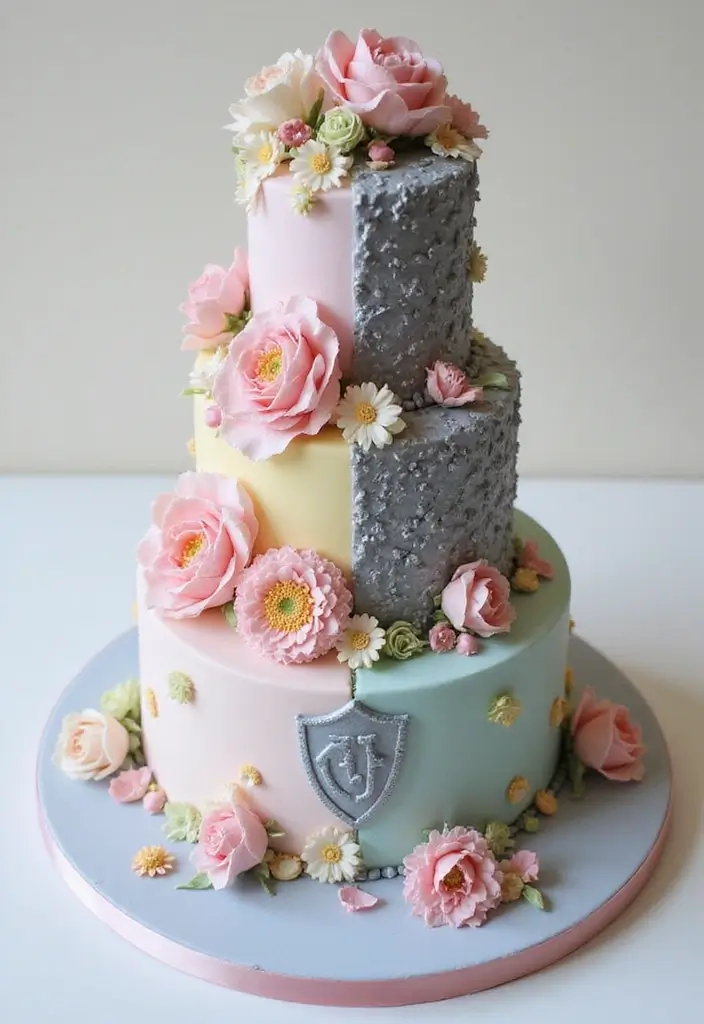 30 Twins Birthday Cake Ideas That Are Double the Fun - 11. Princess and Knight Cake