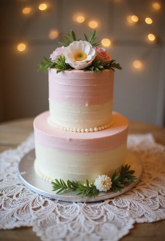 30 Unique Wedding Cake Ideas That Will Wow Your Guests - 7. Ombre Buttercream Cakes