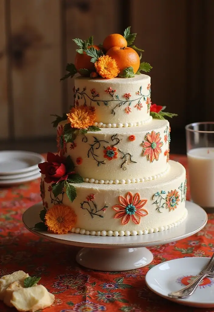 30 Unique Wedding Cake Ideas That Will Wow Your Guests - 8. Cultural-Inspired Cakes