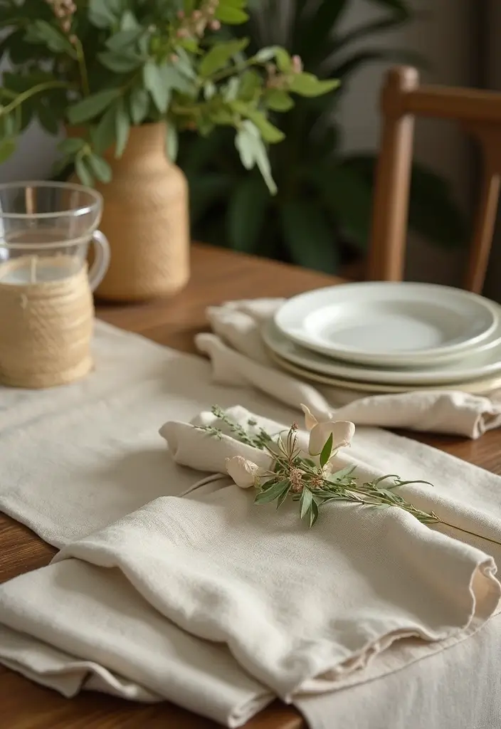 30 Valentine’s Bridal Shower Ideas Filled with Love and Romance - 12. Eco-Friendly Napkins and Tableware
