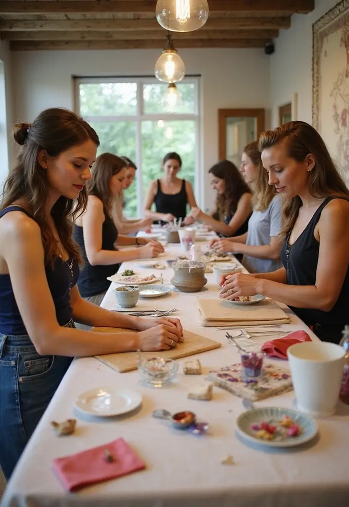 30 Valentine’s Bridal Shower Ideas Filled with Love and Romance - 28. Crafting with Love