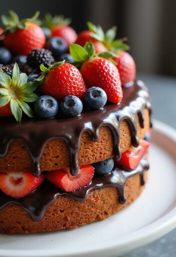 30 Venom Cake Ideas for Marvel Fans and Comic Lovers - 12. Venom Inspired Fruit Cake