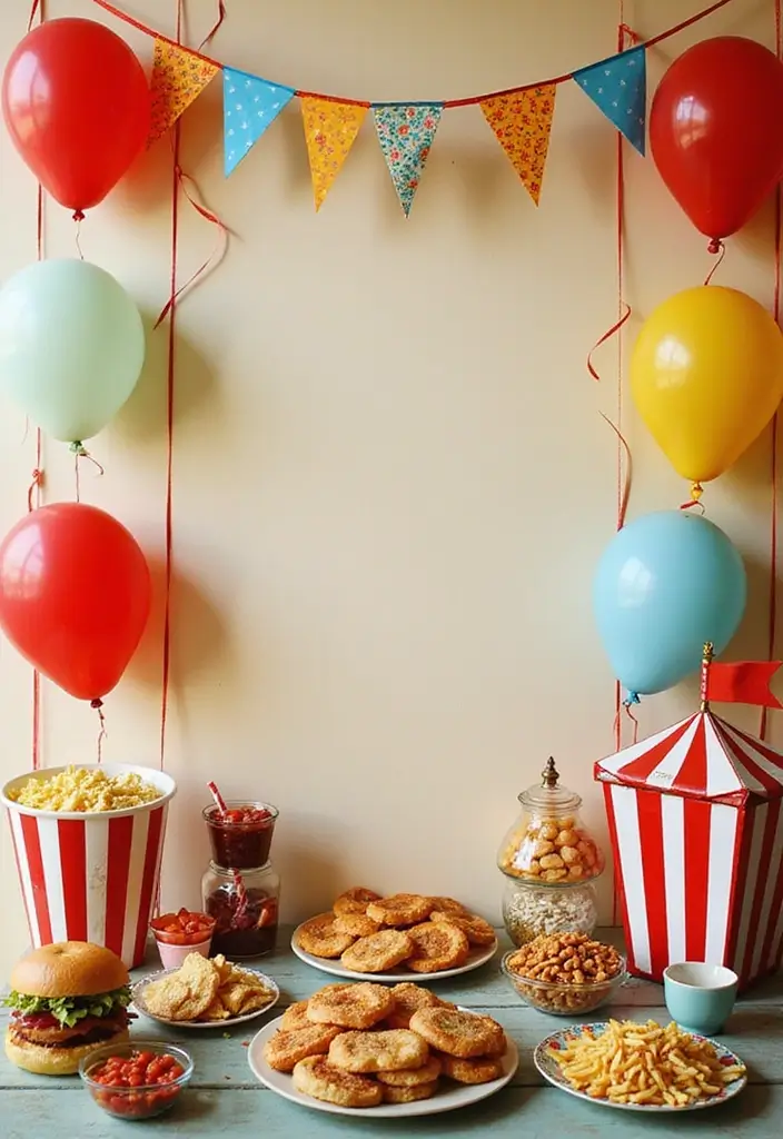 30 Vintage Bridal Shower Ideas with Classic Romantic Touches 79 30 Vintage Bridal Shower Ideas with Classic Romantic Touches - 13. Vintage Carnival Theme