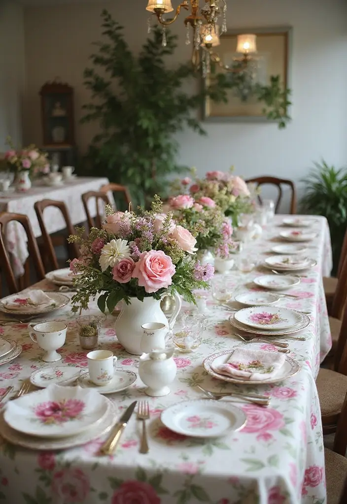 30 Vintage Bridal Shower Ideas with Classic Romantic Touches 136 30 Vintage Bridal Shower Ideas with Classic Romantic Touches - 22. Vintage Floral Tea Party
