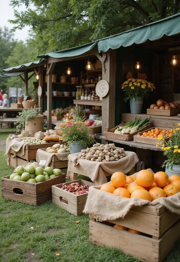 30 Vintage Bridal Shower Ideas with Classic Romantic Touches 155 30 Vintage Bridal Shower Ideas with Classic Romantic Touches - 25. Vintage Garden Market