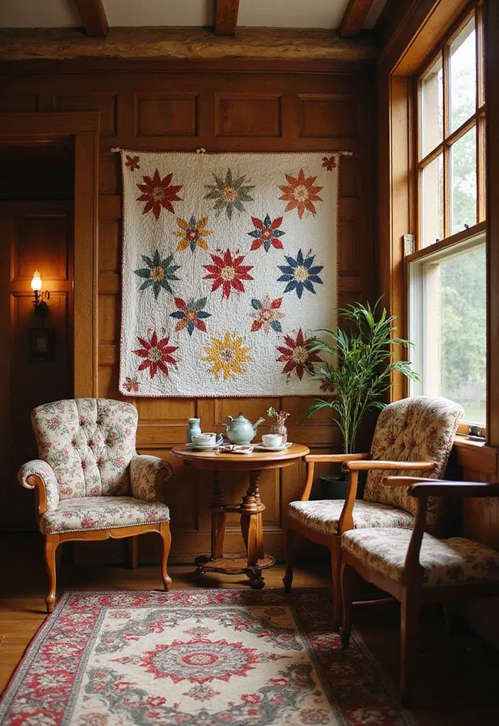 30 Vintage Bridal Shower Ideas with Classic Romantic Touches 162 30 Vintage Bridal Shower Ideas with Classic Romantic Touches - 26. Vintage Quilt Theme