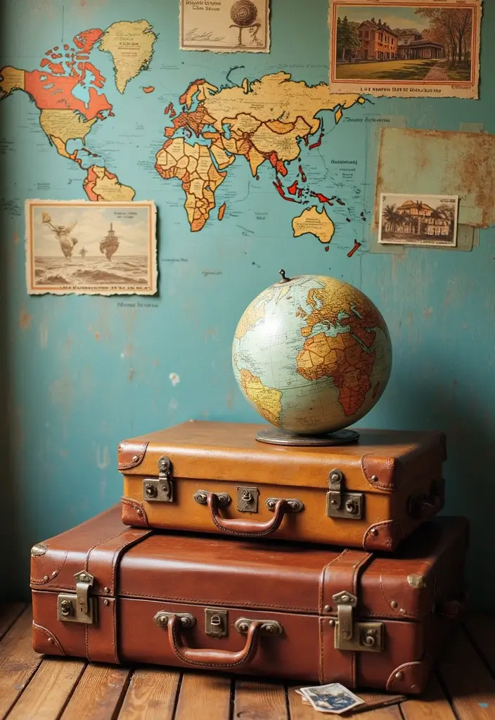 30 Vintage Bridal Shower Ideas with Classic Romantic Touches 18 30 Vintage Bridal Shower Ideas with Classic Romantic Touches - 4. Vintage Travel Theme