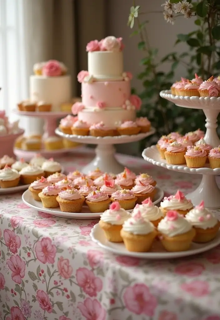 30 Wedding Reception Cake Ideas That Steal the Spotlight - 12. Sweets Table Alternative Cake