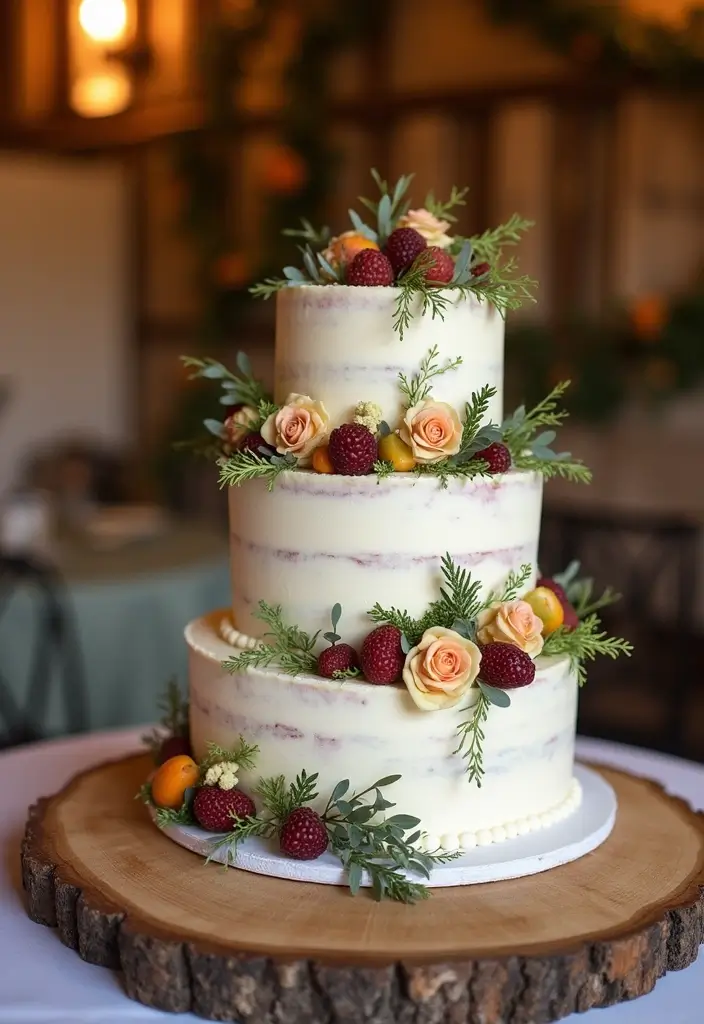 30 Wedding Reception Cake Ideas That Steal the Spotlight - 21. Local Flavors Cake