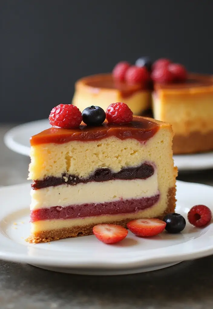 30 Wedding Reception Cake Ideas That Steal the Spotlight - 24. Layered Cheesecake