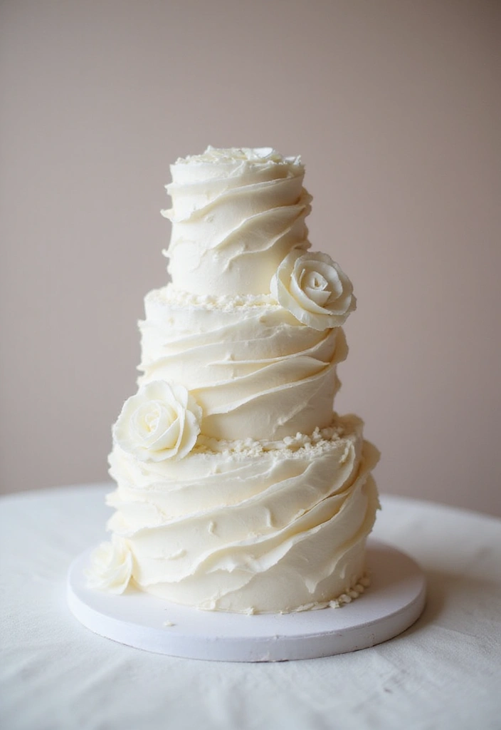 30 Wedding Reception Cake Ideas That Steal the Spotlight - 28. Chiffon Cake